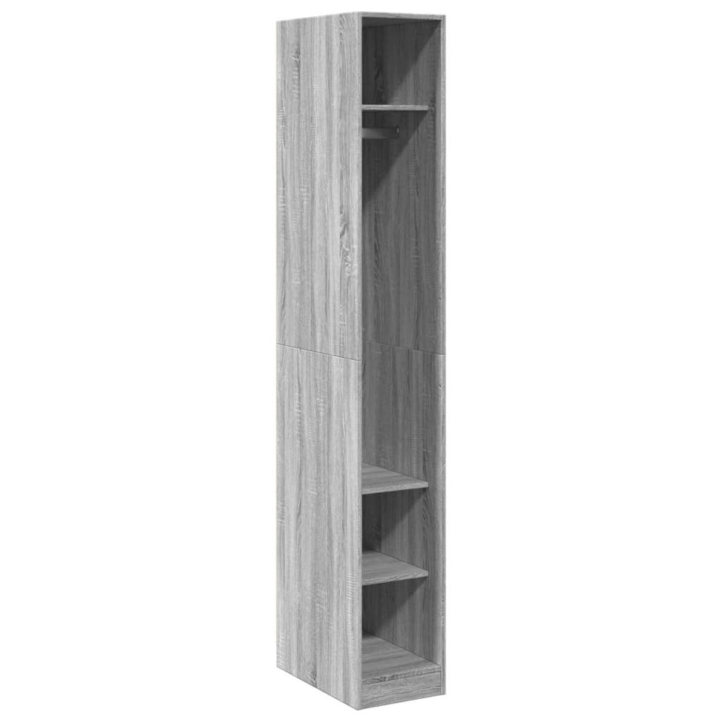 vidaXL Szafa szara Sonoma 30x50x200 cm Materiał drewnopochodny