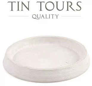 BIAŁA PODSTAWKA POD DONICZKĘ 9/11,5x1,4 cm - Donice - miniaturka - grafika 1