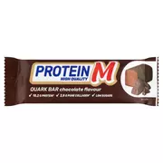 Desery mleczne - Protein M Batonik z masy twarogowej o smaku kakaowym z kolagenem 40 g - miniaturka - grafika 1