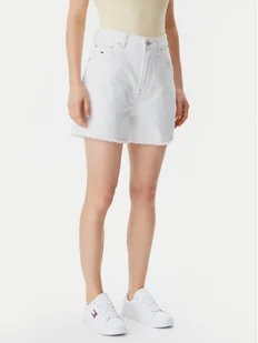 Tommy Jeans Szorty jeansowe DW0DW20093 Écru Mom Fit - Spodenki damskie - miniaturka - grafika 1