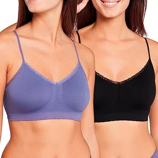 Biustonosz Billet Soft Zen Attitude (zestaw 2 sztuk) Kobiety, Niebieski Fioletowy Zmierzch + Czarny, 38-40 - Biustonosze - miniaturka - grafika 1