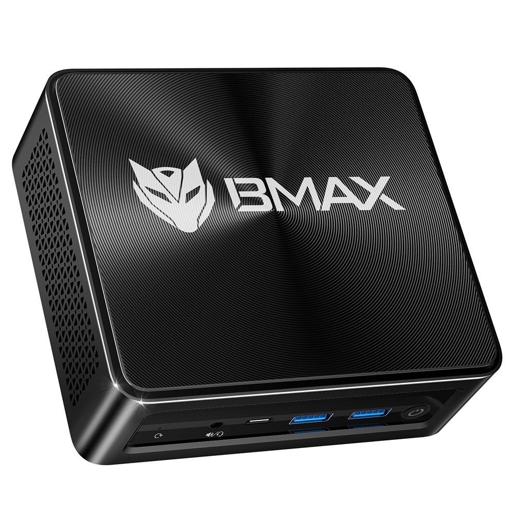 BMAX B7A Pro Mini PC, AMD Ryzen 5 7430U 6 Cores Max 4.3GHz, 16GB RAM 512GB SSD, DP+HDMI+Type-C 4K Triple Display, WiFi 6 1294870EUDF