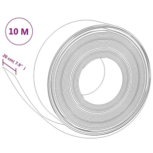 Obrzeża ogrodowe, 3 szt., brązowe, 10 m, 20 cm, polietylen - Ogrodzenia - miniaturka - grafika 8