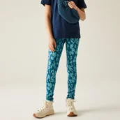 Spodnie i spodenki dla dziewczynek - Regatta Legginsy dziecięce ocieplane Barlia Winter Niebieski, Rozmiar: 176 cm - miniaturka - grafika 1