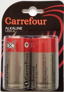 Carrefour Baterie D / LR20 2 szt. - Baterie i akcesoria - miniaturka - grafika 1