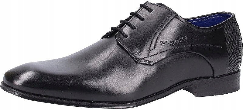 BUGATTI PÓŁBUTY MĘSKIE SKÓRZANE CZARNE 43 Ż_A