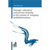 Biznes - C.H. BECK Strategic coherence and process maturity.. - dr Paweł hab. Mielcarek - miniaturka - grafika 1