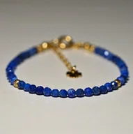 Bransoletki - Bransoletka Szczęścia Lapis Lazuli 3mm - Crystals Break 2 Rozmiary - miniaturka - grafika 1