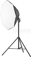 Inne akcesoria studyjne - Zestaw studyjny Freepower Zestaw światła ciągłego FreePower 106 Octa 85cm 1200W 5500K ze statywem - miniaturka - grafika 1