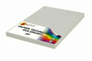 Papier techniczny A4 160g szary v2 50 arkuszy - Szkolne artykuły papiernicze - miniaturka - grafika 1