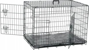 Zolux ZOLUX NOMAD 2w1 L - kennelowa klatka z dywanikiem - dla psa 91x60x66cm - Sprzęt podróżny i transportery dla psów - miniaturka - grafika 1