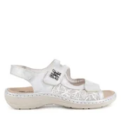 Sandały damskie - Sandały Remonte D7647-40 Szary - miniaturka - grafika 1