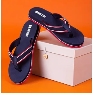 Klapki japonki Big Star niebieskie - Klapki i japonki damskie - miniaturka - grafika 1