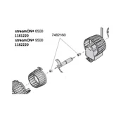 Pozostałe akcesoria do akwarium - EHEIM Zestaw tulei wału (1x przód, 1x tył) do 1181, 1182 (7482160) - miniaturka - grafika 1