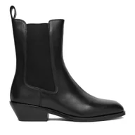 Botki damskie - Sztyblety Gino Rossi CEO-AIDA-212-702-2 Czarny - miniaturka - grafika 1