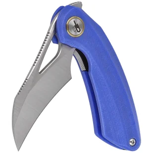 Nóż składany Bestech Bihai Blue G10, Stonewash / Satin 14C28N by Ostap Hel (BG53D-1) - Noże - miniaturka - grafika 6