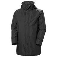 Kurtki i kamizelki sportowe męskie - Helly Hansen Dubliner Insulated Long, kurtka przeciwdeszczowa, męska, czarna - miniaturka - grafika 1