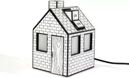 Seletti - On-Off Lampa Stołowa Recycled White/Black Seletti - Lampy stojące - miniaturka - grafika 1