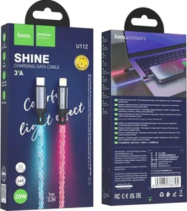 HOCO kabel Typ C do Lightning PD 20W U112 1 m szary - Kable USB - miniaturka - grafika 1