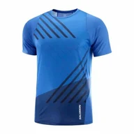 Koszulki sportowe damskie - Koszulka Salomon Sense Aero Nautical Blue - miniaturka - grafika 1