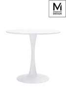 Ławy i stoliki kawowe - King Home Stół TULIP FI 80 - blat MDF biały Y001.WHITE - miniaturka - grafika 1