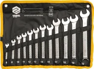Klucze i nasadki - Vorel Klucze płasko - oczkowy 6-22mm,cv. kpl. 12szt. satyna, etui 51710 - miniaturka - grafika 1