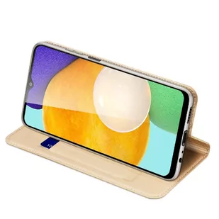 Dux Ducis Skin Pro kabura etui pokrowiec z klapką Samsung Galaxy A03s złoty - Etui i futerały do telefonów - miniaturka - grafika 4