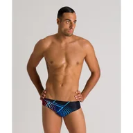 Kąpielówki męskie - Kąpielówki slipy męskie na basen Arena Optical Waves Brief - miniaturka - grafika 1