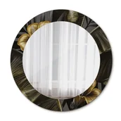 Lustra - Nowoczesne Lustro do Salonu Kwiaty hibiskusa 60cm - miniaturka - grafika 1