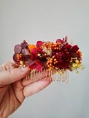 Ozdoby do włosów - Grzebyk do włosów jesienny - miniaturka - grafika 1