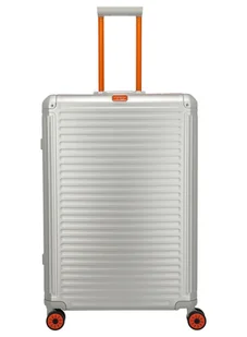 Walizka aluminiowa duża Travelite Next 75 Years Edition - silver / orange - Walizki - miniaturka - grafika 1