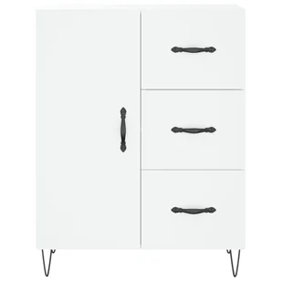 Witrynka, biała, 69,5x34x180 cm, materiał drewnopochodny Lumarko! - Witryny - miniaturka - grafika 9