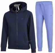 Spodnie sportowe damskie - 4F DAMSKI DRES BAWEĹNA KOMPLET BLUZA SPODNIE / rozm XS - miniaturka - grafika 1