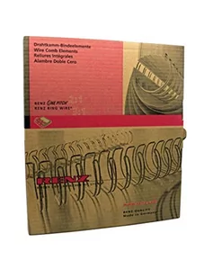 Renz grzbiet drutowy do bindowania, skok 3:1, 34 oczka, średnica 14,3 mm, czarny 311430134 - Grzbiety do bindownic - miniaturka - grafika 1