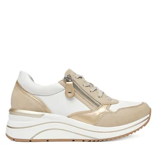 Sneakersy Remonte D0T01-80 Beżowy - Sneakersy damskie - miniaturka - grafika 1