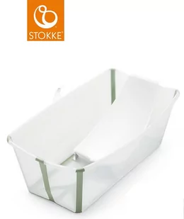 Stokke Flexi Bath - Składana Wanienka Dziecięca Z Wkładką | Transparent Green - Wanienki dla dzieci - miniaturka - grafika 1