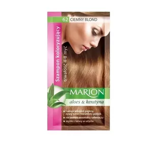 Marion Szampon Koloryzujący Aloes & Keratyna 62 ciemny blond - Farby do włosów i szampony koloryzujące - miniaturka - grafika 1