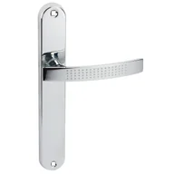 Klamki - Domino Klamka do drzwi wewnętrznych z długim szyldem Alma Chrom - miniaturka - grafika 1