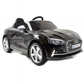 Pojazdy elektryczne dla dzieci - Import SUPER-TOYS AUDI S5 LICENCJA,LAKIER MIĘKKIE KOŁA EVA FULL OPCJA/HL258 HL-258-CZARNY-LAK - miniaturka - grafika 1