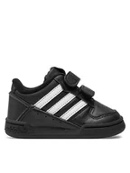 Buty dla dziewczynek - adidas Sneakersy Team Court 2 Str Cf I ID6636 Czarny - miniaturka - grafika 1