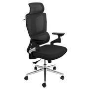 Fotele i krzesła biurowe - Elegancki fotel biurowy obrotowy krzesło regulowane z podłokietnikiem 4D BARD - miniaturka - grafika 1