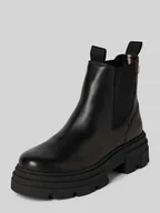 Kozaki damskie - Buty skórzane z aplikacją z logo model ‘COMBAT’ - miniaturka - grafika 1
