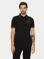 Koszulki męskie - KARL LAGERFELD Polo 745462 551235 Czarny Regular Fit - miniaturka - grafika 1