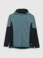 Bluzy damskie - 4F Bluza do biegania w terenie Primaloft Active damska - turkusowa L - miniaturka - grafika 1