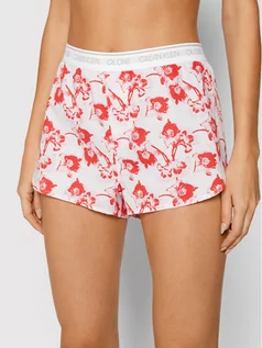 Piżamy damskie - Calvin Klein Underwear Szorty piżamowe 000QS6437E Biały - grafika 1