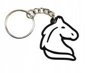 Dekoracje domu - Breloczek Biały Głowa Konia Koń Konik Brelok - miniaturka - grafika 1