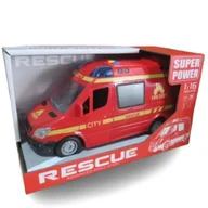 Samochody i pojazdy dla dzieci - Wóz strażacki z efektami świetlnymi i dźwiękowymi, skala 1:16 - miniaturka - grafika 1