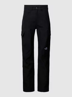 Spodnie męskie - Spodnie cargo o kroju regular fit z wyhaftowanym logo model ‘Horizon’ - grafika 1
