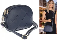 Torebki damskie - Torebka damska włoska marka CHARRO pojemna Listonoszka CH3354 Granatowa - miniaturka - grafika 1