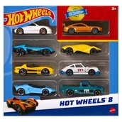 Samochody i pojazdy dla dzieci - Zestaw pojazdów Hot Wheels HPV78 (8 sztuk) - miniaturka - grafika 1